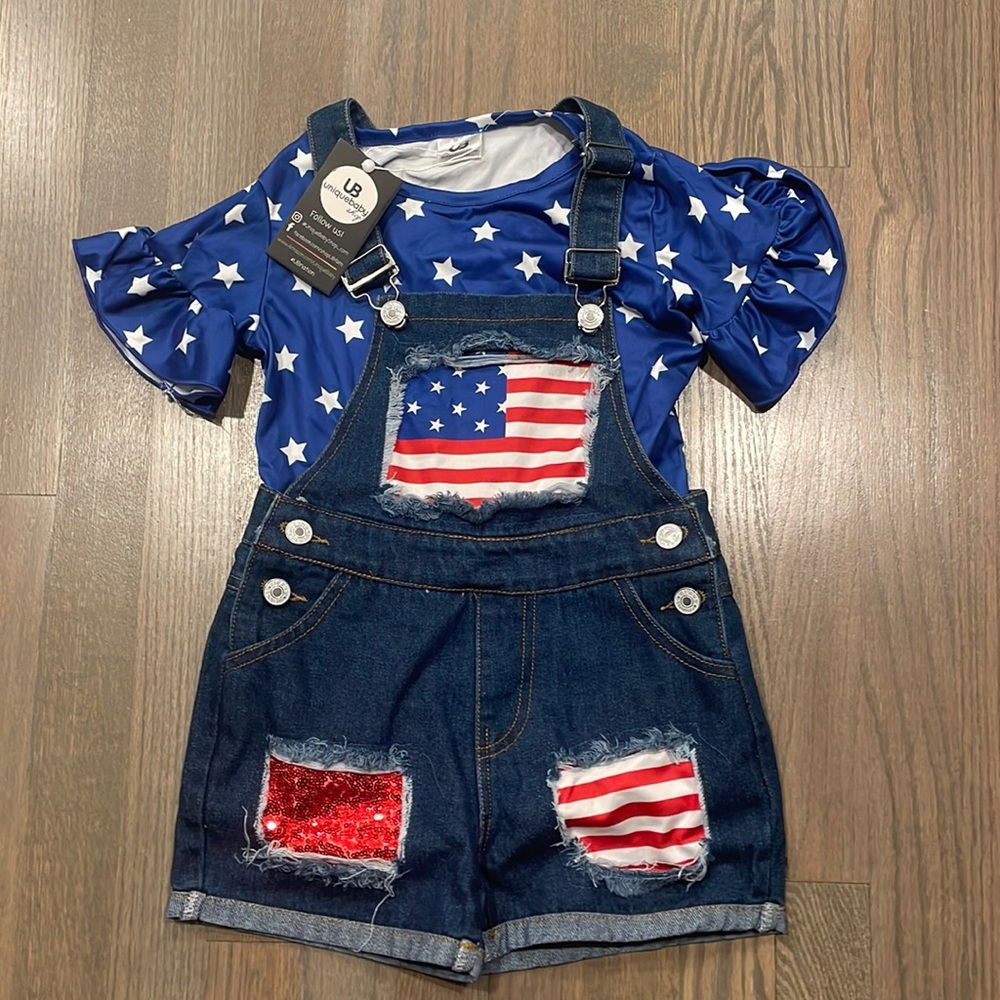 Girl’s top & overalls